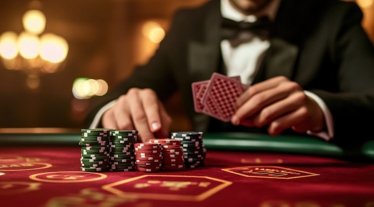 Antarmuka taruhan VIP Roulette dengan papan taruhan interaktif